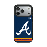 Atlanta Braves Personalized Stripe Bump Phone Case for Apple iPhone 17 Series