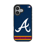 Atlanta Braves Personalized Stripe Bump Phone Case for Apple iPhone 17 Series