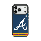 Atlanta Braves Personalized Stripe Bump Phone Case for Apple iPhone