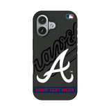 Atlanta Braves Personalized Tilt Bump Phone Case for Apple iPhone