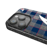 Atlanta Braves Plaid Black Bling Phone Case for Apple iPhone
