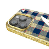 Atlanta Braves Plaid Bling Phone Case for Apple iPhone