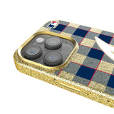 Atlanta Braves Plaid Bling Phone Case for Apple iPhone
