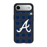 Atlanta Braves Plaid MagSafe Compatible Phone Case for Apple iPhone