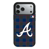 Atlanta Braves Plaid MagSafe Compatible Phone Case for Apple iPhone