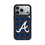Atlanta Braves Plaid MagSafe Compatible Phone Case for Apple iPhone