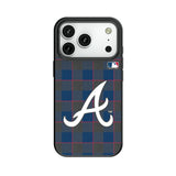 Atlanta Braves Plaid MagSafe Compatible Phone Case for Apple iPhone