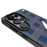 Atlanta Braves Plaid MagSafe Compatible Phone Case for Samsung Galaxy