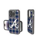 Atlanta Braves Plaid Soft Touch Phone Case for Apple iPhone