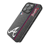 Atlanta Braves Sidebar Black Bling Phone Case for Apple iPhone