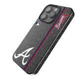 Atlanta Braves Sidebar Black Bling Phone Case for Apple iPhone