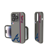 Atlanta Braves Sidebar Soft Touch Phone Case for Apple iPhone