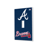 Atlanta Braves Solid Hidden-Screw Light Switch Plate