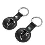 Atlanta Falcons Classic Insignia Black Airtag Holder 2-Pack
