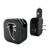 Atlanta Falcons Classic Linen 2 in 1 USB A/C Charger
