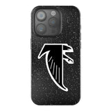 Atlanta Falcons Classic Linen Black Bling Phone Case for Apple iPhone