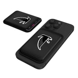 Atlanta Falcons Classic Linen Black Magnetic Credit Card Wallet