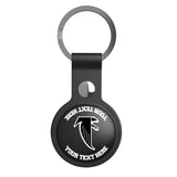 Atlanta Falcons Classic Personalized Insignia Black Airtag Holder