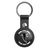 Atlanta Falcons Classic Personalized Insignia Black Airtag Holder