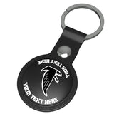 Atlanta Falcons Classic Personalized Insignia Black Airtag Holder