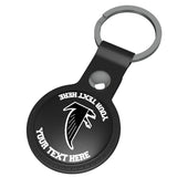 Atlanta Falcons Classic Personalized Insignia Black Airtag Holder