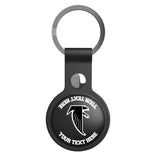 Atlanta Falcons Classic Personalized Insignia Black Airtag Holder