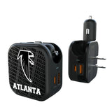 Atlanta Falcons Classic Text Backdrop 2 in 1 USB A/C Charger