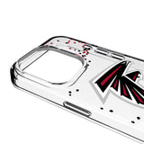 Atlanta Falcons Confetti Clear Phone Case for Apple iPhone