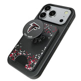 Atlanta Falcons Confetti PopSockets MagSafe-Compatible PopWallet+