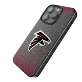 Atlanta Falcons Linen Black Bling Phone Case for Apple iPhone
