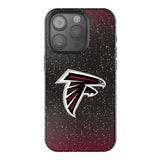 Atlanta Falcons Linen Black Bling Phone Case for Apple iPhone