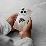 Atlanta Falcons Linen Glitter Phone Case for Apple iPhone
