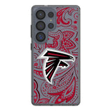 Atlanta Falcons Paisley Clear Phone Case for Samsung Galaxy