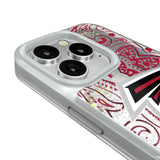 Atlanta Falcons Paisley Glitter Phone Case for Apple iPhone