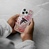 Atlanta Falcons Paisley Glitter Phone Case for Apple iPhone