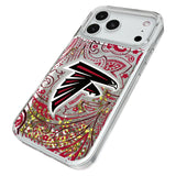 Atlanta Falcons Paisley Glitter Phone Case for Apple iPhone