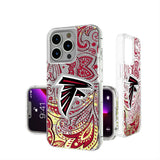 Atlanta Falcons Paisley Glitter Phone Case for Apple iPhone