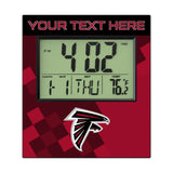 Atlanta Falcons Personalized Color Block Wall Clock
