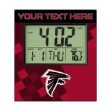 Atlanta Falcons Personalized Color Block Wall Clock