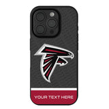 Atlanta Falcons Personalized EndZone Plus Bump Phone Case for Apple iPhone