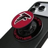 Atlanta Falcons Personalized Endzone Solid PopSockets Magnetic Phone Grip and Stand