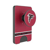 Atlanta Falcons Personalized Endzone Solid PopSockets MagSafe-Compatible PopWallet+