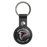 Atlanta Falcons Personalized Insignia Black Airtag Holder