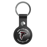 Atlanta Falcons Personalized Insignia Black Airtag Holder