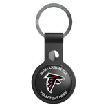 Atlanta Falcons Personalized Insignia Black Airtag Holder