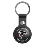 Atlanta Falcons Personalized Insignia Black Airtag Holder