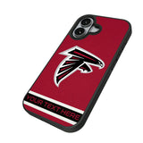 Atlanta Falcons Personalized Stripe Bump Phone Case for Apple iPhone
