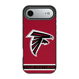 Atlanta Falcons Personalized Stripe Bump Phone Case for Apple iPhone 17 Series