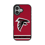 Atlanta Falcons Personalized Stripe Bump Phone Case for Apple iPhone 17 Series