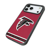 Atlanta Falcons Personalized Stripe Bump Phone Case for Apple iPhone